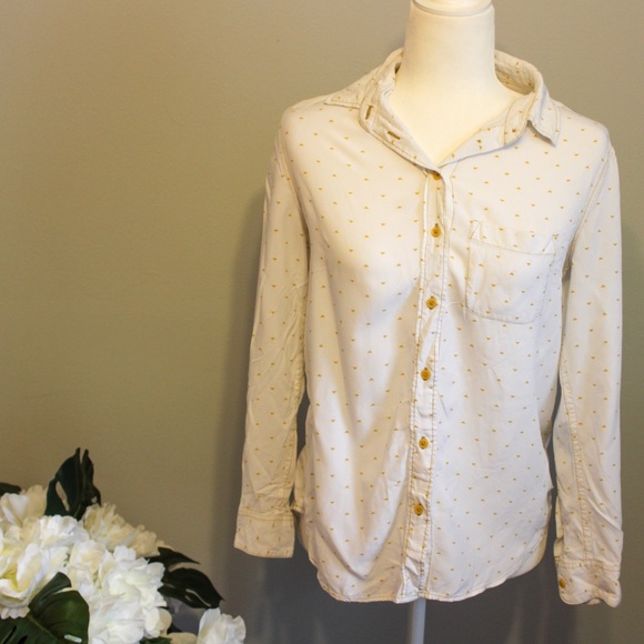 Banana Republic Geometric Button-Down Blouse - Picture 2 of 6